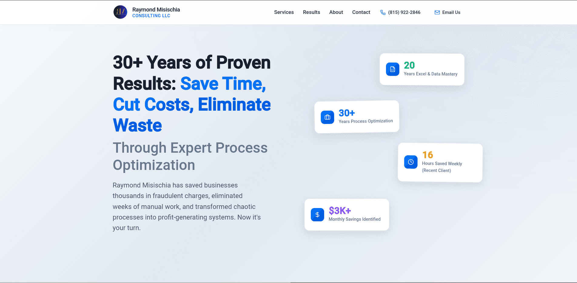 Raymond Misischia Consulting LLC project screenshot
